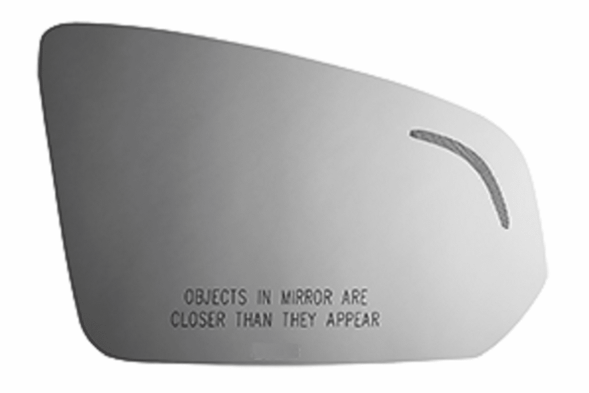 Volvo V60 2019 Right Passenger Side Mirror Glass with Blind Spot & Cross Path Icons