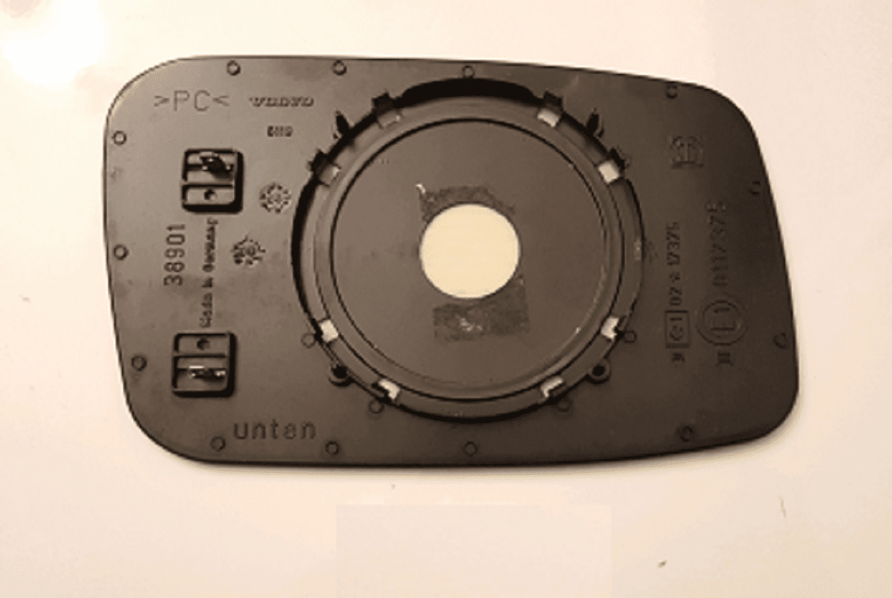 Volvo V70 1998 1999 2000 Driver Side Mirror Glass W/Backing Plate 