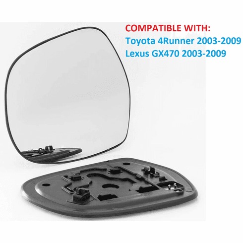 03-09 Toyota 4Runner / Lexus GX470 Driver Side Heated Mirror Glass