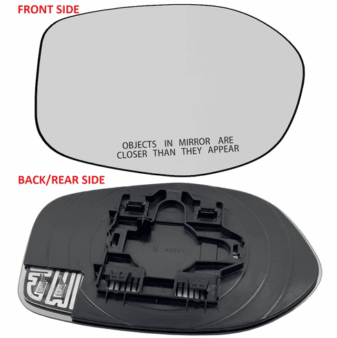 14-17 Honda Odyssey Passenger Side Heated Mirror Glass w/Backing Plate