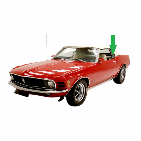 1970 Ford Mustang Quarter Glass Driver Side Replacement Window