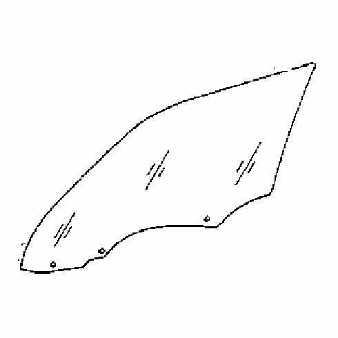 1987-1991 Toyota Camry Front Door Glass Driver Side Replacement Window