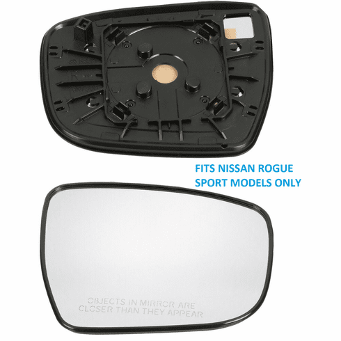 2017-2022 Nissan Rogue Sport Passenger Side Mirror Glass Non-Heated