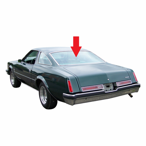 Back Glass Buick Century 1973-1975 2 Door Coupe