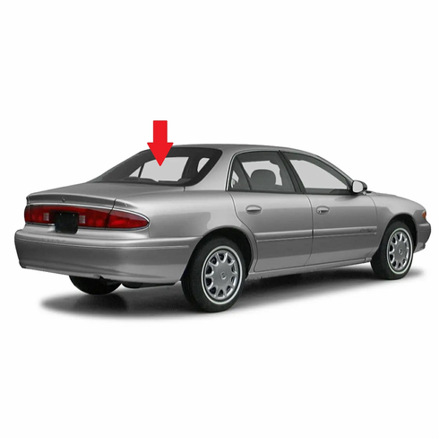 Back Glass Buick Century 2000-2005 4 Door Sedan