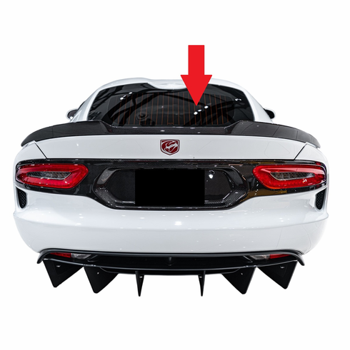 Back Glass Dodge Viper 2013-2017 2 Door Coupe, Heated, Solar