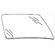 Back Glass Hyundai Elantra 1992-1995 4 Door Sedan, Heated