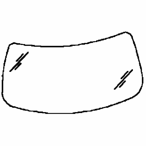 Back Glass Toyota Camry 1997-2001 4 Door Sedan