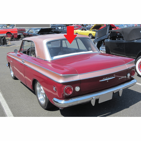 Back Window Glass American Motors American 2 Door Hardtop 1963