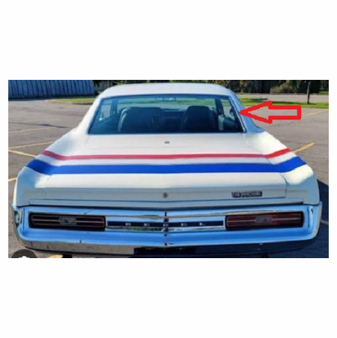 Back Window Glass American Motors Rebel 4 Door Sedan 1970