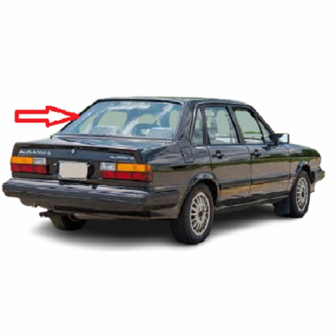 Back Window Glass Audi 4000 4 Door Sedan 1986-1987