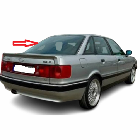 Back Window Glass Audi 80 4 Door Sedan 1988-1992