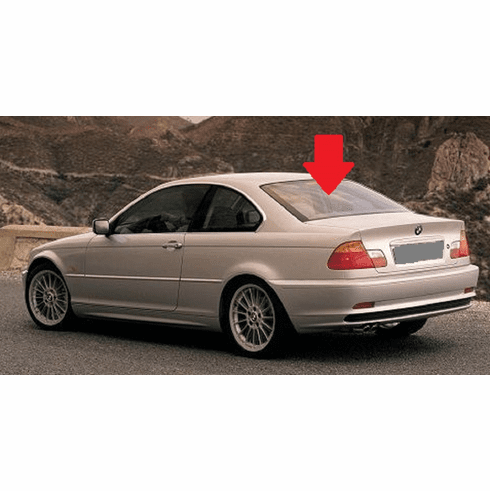 Back Window Glass BMW 323 2 Door Coupe 2000