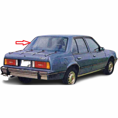 Back Window Glass Cadillac Cimarron 4 Door Sedan 1982
