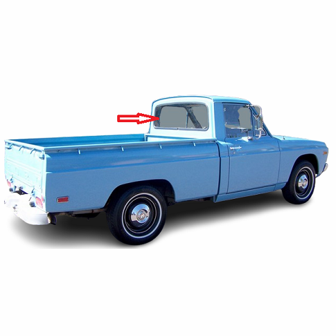 Back Window Glass Driver Side Ford Courier Pickup 2 Door Standard Cab 1977-1982