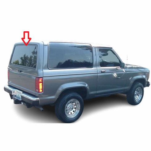 Back Window Glass Ford Bronco 2 Door Mini Utility 1983-1988