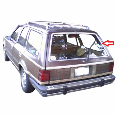 Back Window Glass Ford Escort 4 Door Station Wagon 1981-1990