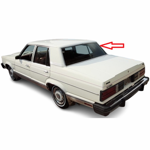 Back Window Glass Ford Granada 4 Door Sedan 1981-1982