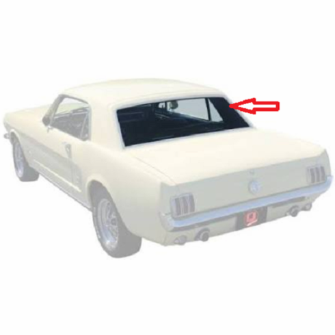 Back Window Glass Ford Mustang 2 Door Coupe 1964-1968