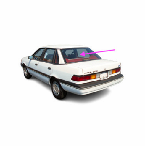 Back Window Glass Ford Tempo 4 Door Sedan 1986-1987