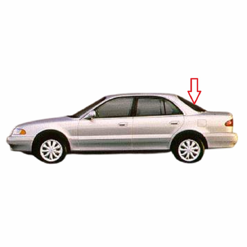 Back Window Glass Hyundai Sonata 4 Door Sedan 1995-1998