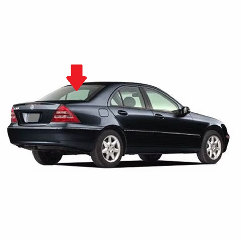 Back Window Glass Mercedes Benz C230 4 Door Sedan 2003-2007