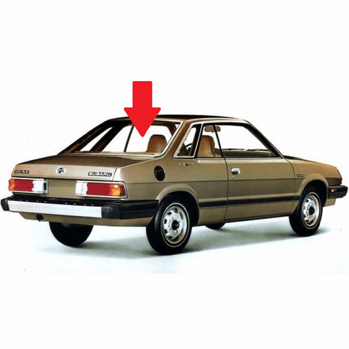 Back Window Glass Subaru DL 2 Door Hardtop 1980-1984
