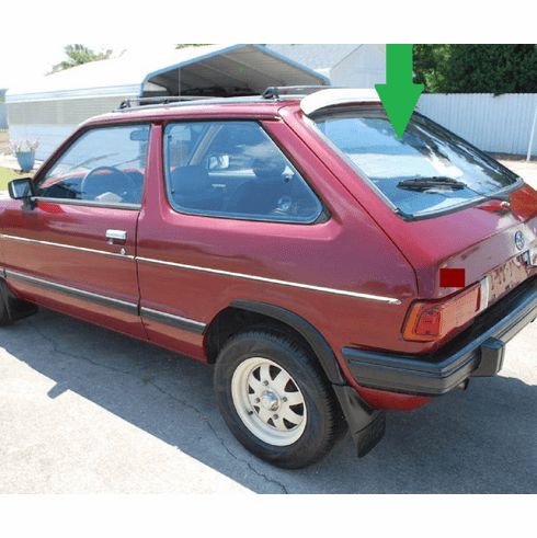 Back Window Glass Subaru GL 2 Door Hatchback 1986-1989