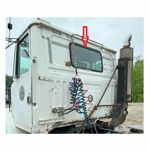 Back Window Glass Volvo WG Series Conventional Cab 1996-2001