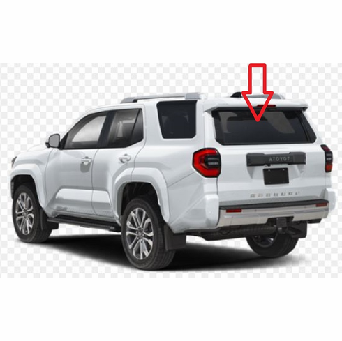 Back Window GlassToyota 4Runner 4 Door Utility 2025 2026
