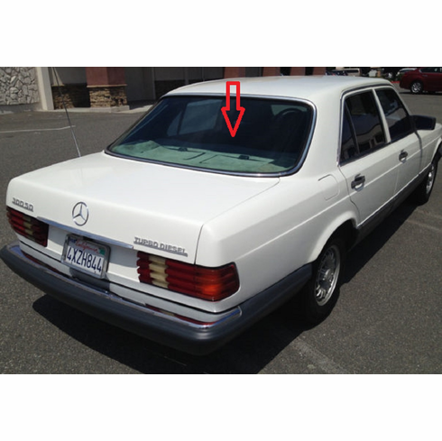 DIY Back Window Glass Mercedes 300SD 4 Door Sedan 1981-1989