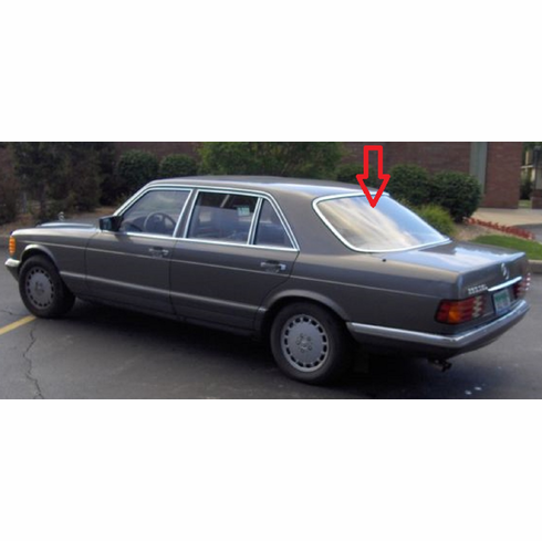 DIY Back Window Glass Mercedes 380SEL 4 Door Sedan 1981-1983