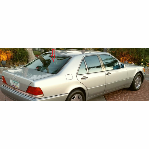 DIY Back Window Glass Mercedes 400SE 4 Door Sedan 1992