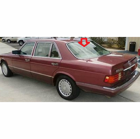 DIY Back Window Glass Mercedes 420SEL 4 Door Sedan 1986-1991