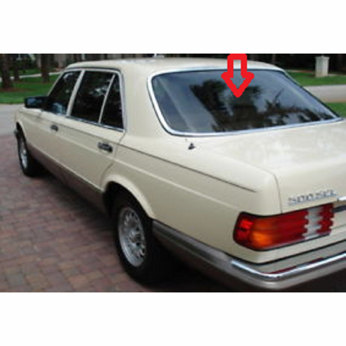 DIY Back Window Glass Mercedes 500SEL 4 Door Sedan 1984-1985