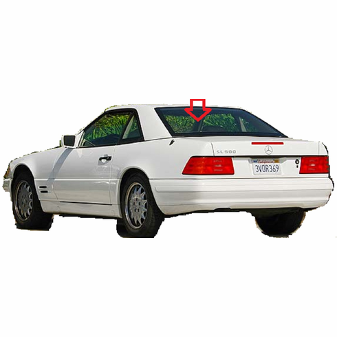 DIY Back Window Glass Mercedes 500SL 2 Door Convertible 1990-1993