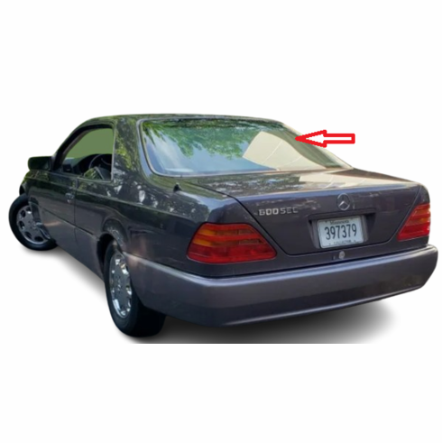 DIY Back Window Glass Mercedes 600SEC 2 Door Sedan 1993