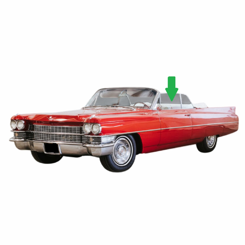 DIY Front Door Glass Driver and Passenger Side Cadillac Coupe Deville 2 Door Convertible 1963 1964