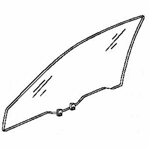 DIY Front Door Glass Driver Side Acura CL 2 Door Coupe 2003