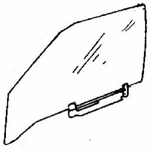 DIY Front Door Glass Driver Side BMW L7 4 Door Sedan 1986 1987