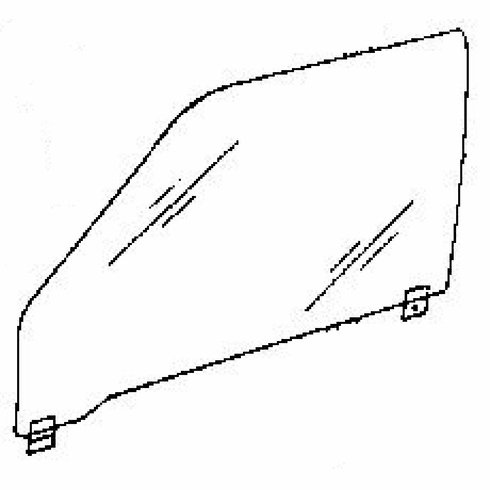 DIY Front Door Glass Driver Side BMW M3 2 Door Sedan 1988-1991