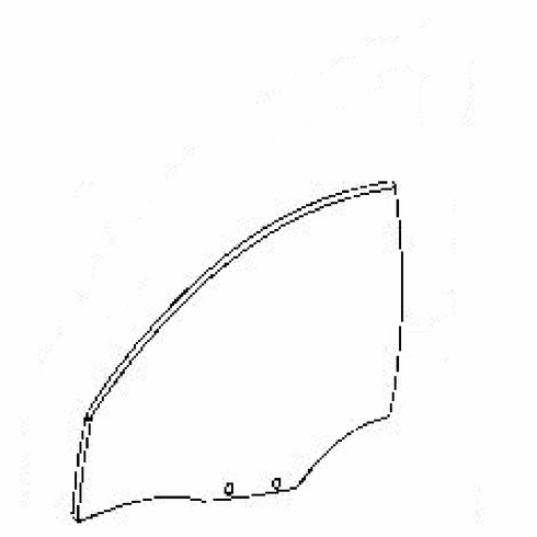 DIY Front Door Glass Driver Side Daewoo Lanos Hatchback 1998-2002 