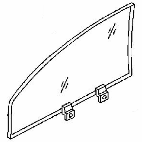 DIY Front Door Glass Driver Side Isuzu Axiom 4 Door Utility 2002-2004