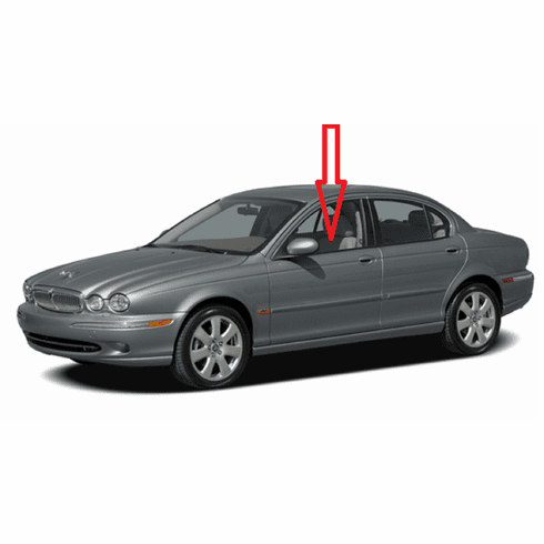 DIY Front Door Glass Driver Side Jaguar X Type Sedan 2002-2008