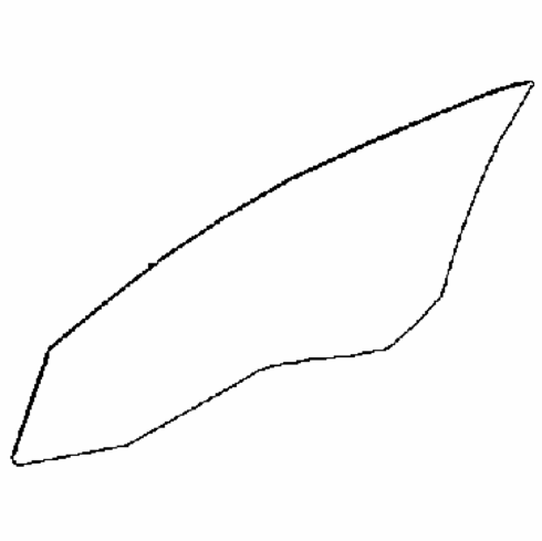 DIY Front Door Glass Driver Side Mercedes C300 4 Door Sedan 2012-2014