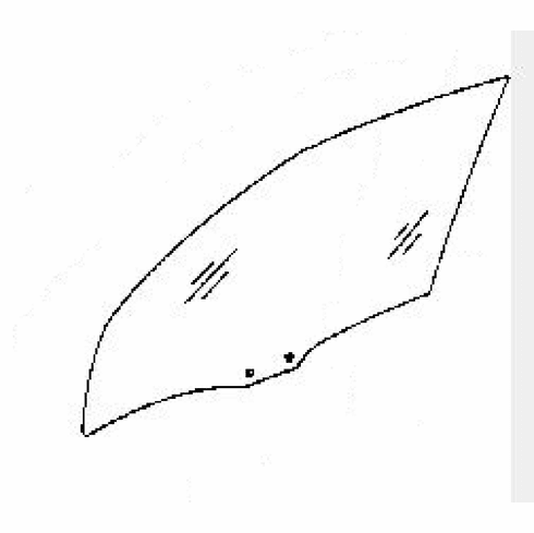 DIY Front Door Glass Driver Side Plymouth Vista Station Wagon 1992