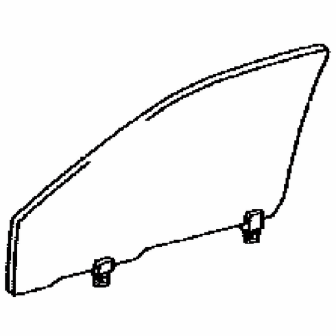 DIY Front Door Glass Driver Side Toyota Tercel 4 Door Sedan 1995-1997