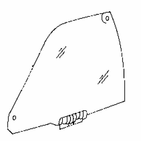 DIY Front Door Glass Passenger Audi S4 Avant Station Wagon 1999-02