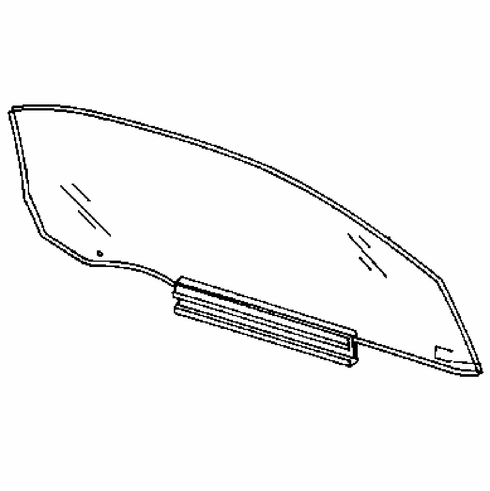 DIY Front Door Glass Passenger Right Side Mercedes Benz SLK230 98-00