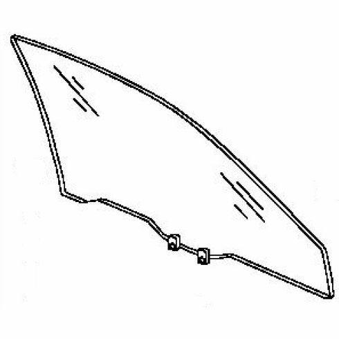 DIY Front Door Glass Passenger Side Acura CL 2 Door Coupe 2003